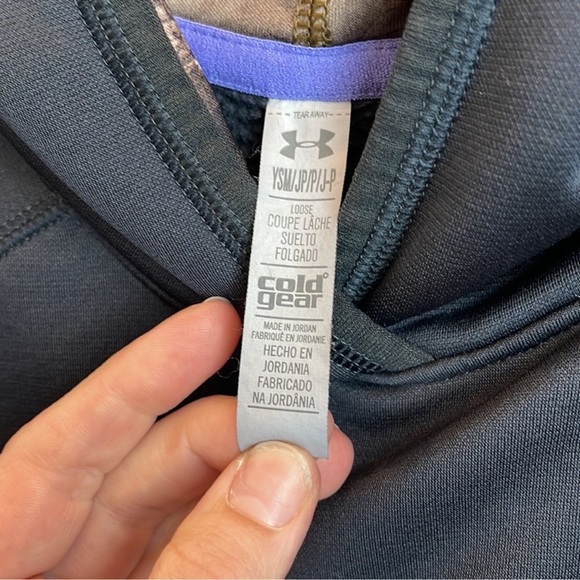 Under Armour Big Logo Fleece Lined Hoodie Size Small - Picture 4 of 7